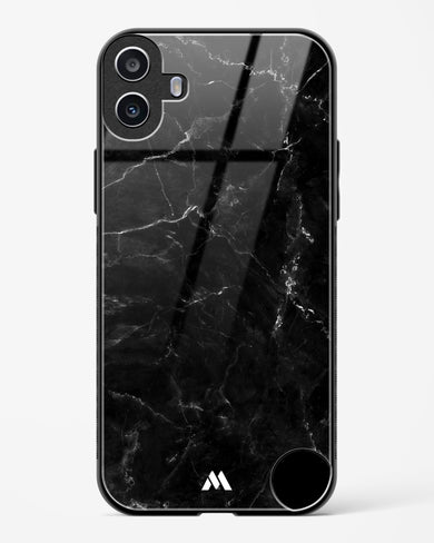 Marquina Black Marble Glass Case Phone Cover (Nothing)