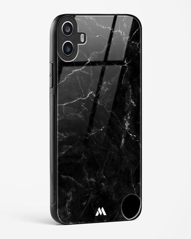 Marquina Black Marble Glass Case Phone Cover (Nothing)