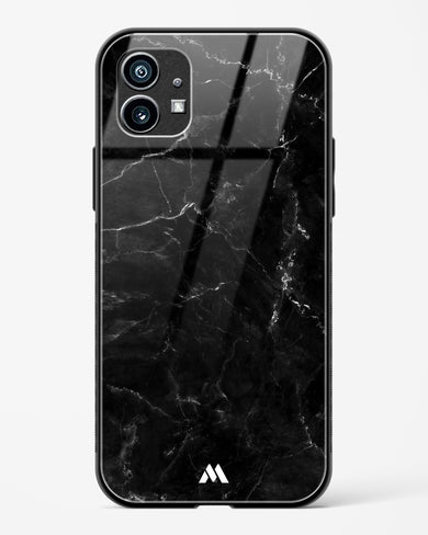 Marquina Black Marble Glass Case Phone Cover (Nothing)