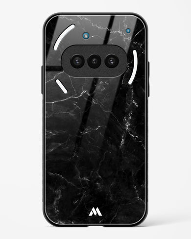 Marquina Black Marble Glass Case Phone Cover (Nothing)