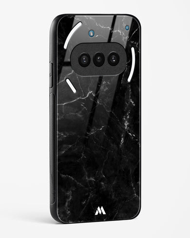 Marquina Black Marble Glass Case Phone Cover (Nothing)