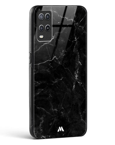 Marquina Black Marble Glass Case Phone Cover (Oppo)