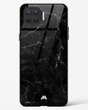 Marquina Black Marble Glass Case Phone Cover-(Oppo)