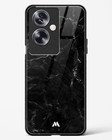 Marquina Black Marble Glass Case Phone Cover (Oppo)