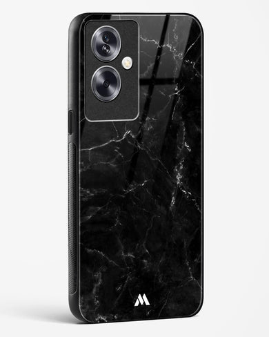 Marquina Black Marble Glass Case Phone Cover (Oppo)