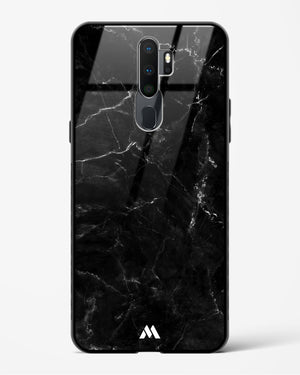 Marquina Black Marble Glass Case Phone Cover (Oppo)