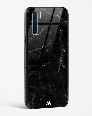 Marquina Black Marble Glass Case Phone Cover (Oppo)