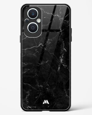 Marquina Black Marble Glass Case Phone Cover (Oppo)