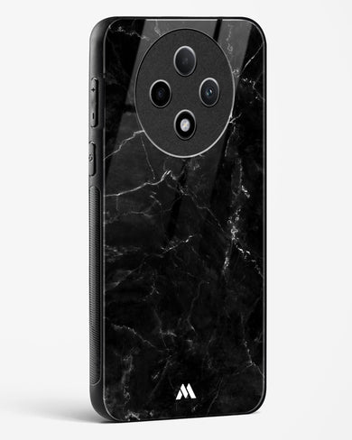 Marquina Black Marble Glass Case Phone Cover (Oppo)