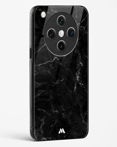Marquina Black Marble Glass Case Phone Cover (Oppo)