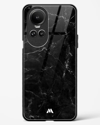 Marquina Black Marble Glass Case Phone Cover (Oppo)