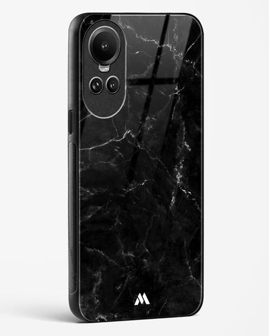 Marquina Black Marble Glass Case Phone Cover (Oppo)