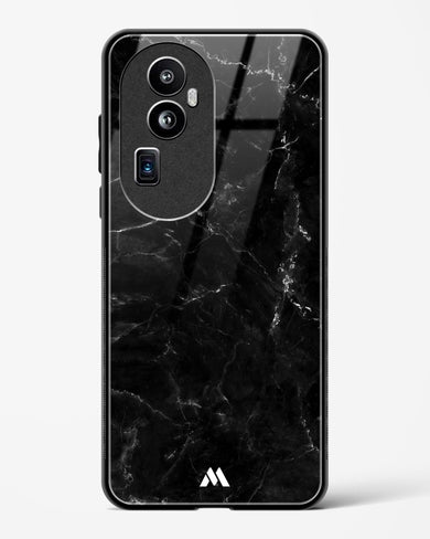 Marquina Black Marble Glass Case Phone Cover (Oppo)