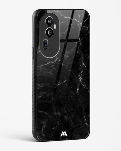 Marquina Black Marble Glass Case Phone Cover (Oppo)