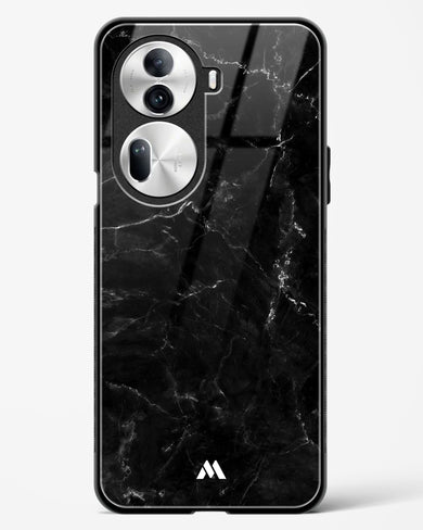 Marquina Black Marble Glass Case Phone Cover (Oppo)