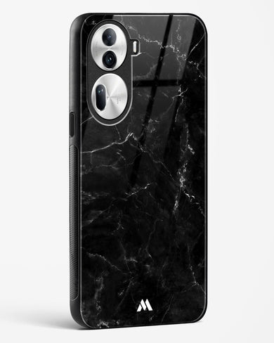 Marquina Black Marble Glass Case Phone Cover (Oppo)