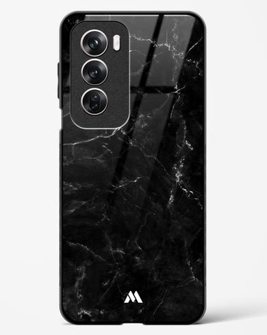 Marquina Black Marble Glass Case Phone Cover (Oppo)