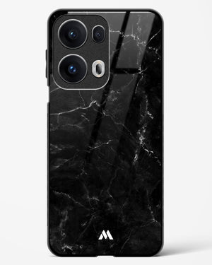 Marquina Black Marble Glass Case Phone Cover (Oppo)