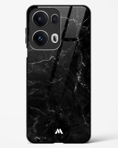 Marquina Black Marble Glass Case Phone Cover (Oppo)