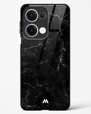 Marquina Black Marble Glass Case Phone Cover (Oppo)
