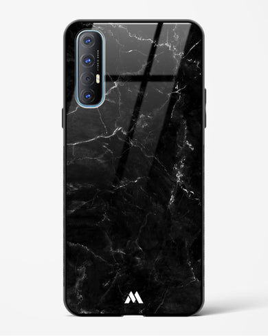 Marquina Black Marble Glass Case Phone Cover (Oppo)