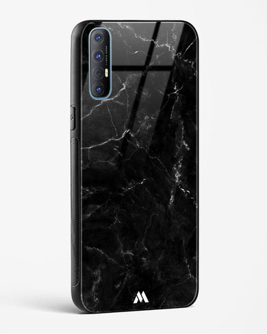 Marquina Black Marble Glass Case Phone Cover (Oppo)