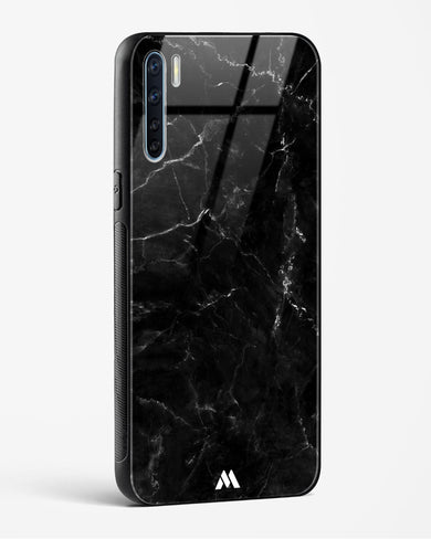 Marquina Black Marble Glass Case Phone Cover (Oppo)