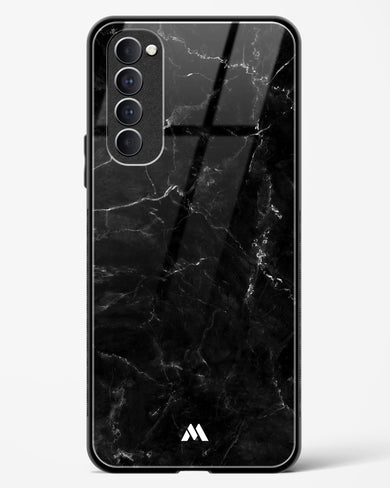 Marquina Black Marble Glass Case Phone Cover (Oppo)