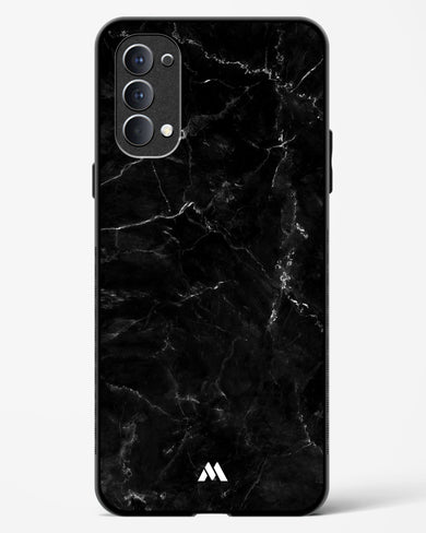 Marquina Black Marble Glass Case Phone Cover (Oppo)