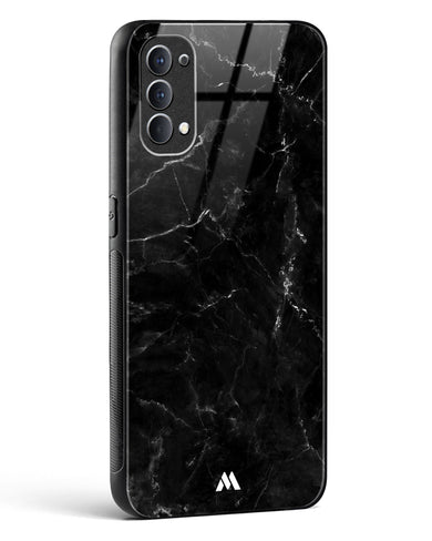 Marquina Black Marble Glass Case Phone Cover (Oppo)