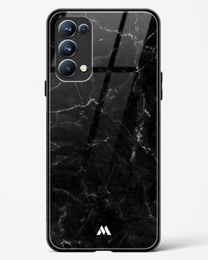 Marquina Black Marble Glass Case Phone Cover (Oppo)