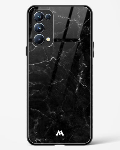 Marquina Black Marble Glass Case Phone Cover (Oppo)