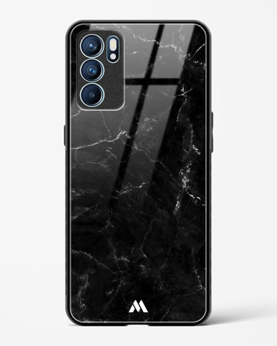 Marquina Black Marble Glass Case Phone Cover (Oppo)