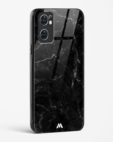 Marquina Black Marble Glass Case Phone Cover (Oppo)