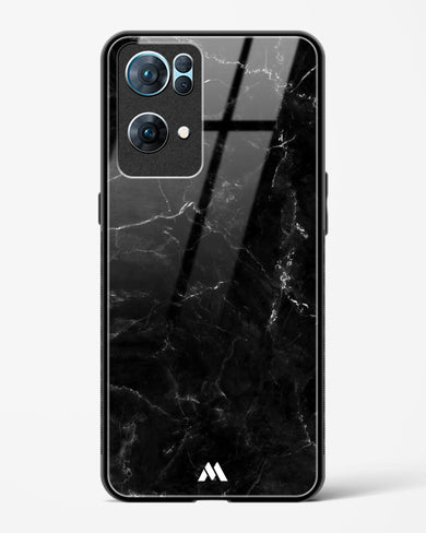 Marquina Black Marble Glass Case Phone Cover (Oppo)