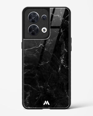 Marquina Black Marble Glass Case Phone Cover (Oppo)