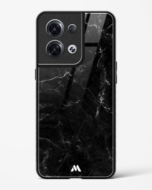 Marquina Black Marble Glass Case Phone Cover (Oppo)