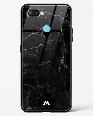 Marquina Black Marble Glass Case Phone Cover-(Realme)