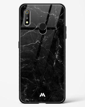 Marquina Black Marble Glass Case Phone Cover-(Realme)