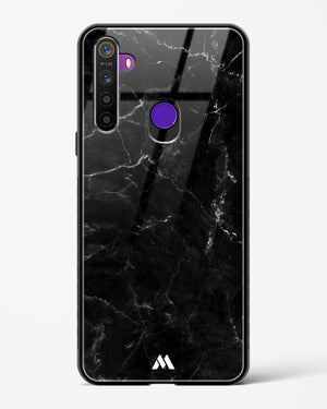 Marquina Black Marble Glass Case Phone Cover-(Realme)