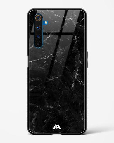 Marquina Black Marble Glass Case Phone Cover-(Realme)