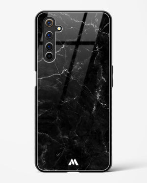 Marquina Black Marble Glass Case Phone Cover-(Realme)