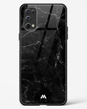 Marquina Black Marble Glass Case Phone Cover-(Realme)