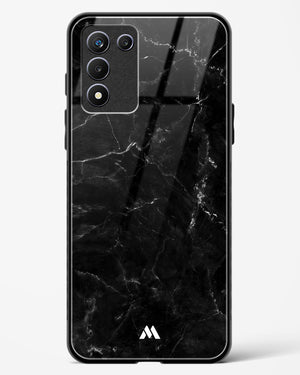 Marquina Black Marble Glass Case Phone Cover-(Realme)