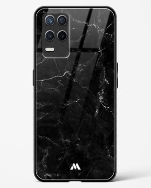 Marquina Black Marble Glass Case Phone Cover-(Realme)