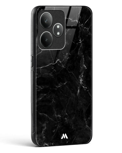 Marquina Black Marble Glass Case Phone Cover (Realme)