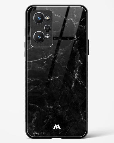 Marquina Black Marble Glass Case Phone Cover-(Realme)