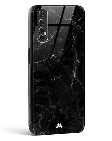 Marquina Black Marble Glass Case Phone Cover (Realme)