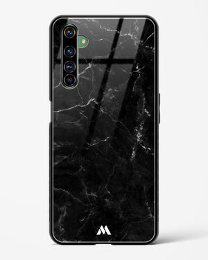 Marquina Black Marble Glass Case Phone Cover-(Realme)