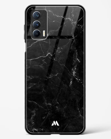 Marquina Black Marble Glass Case Phone Cover-(Realme)